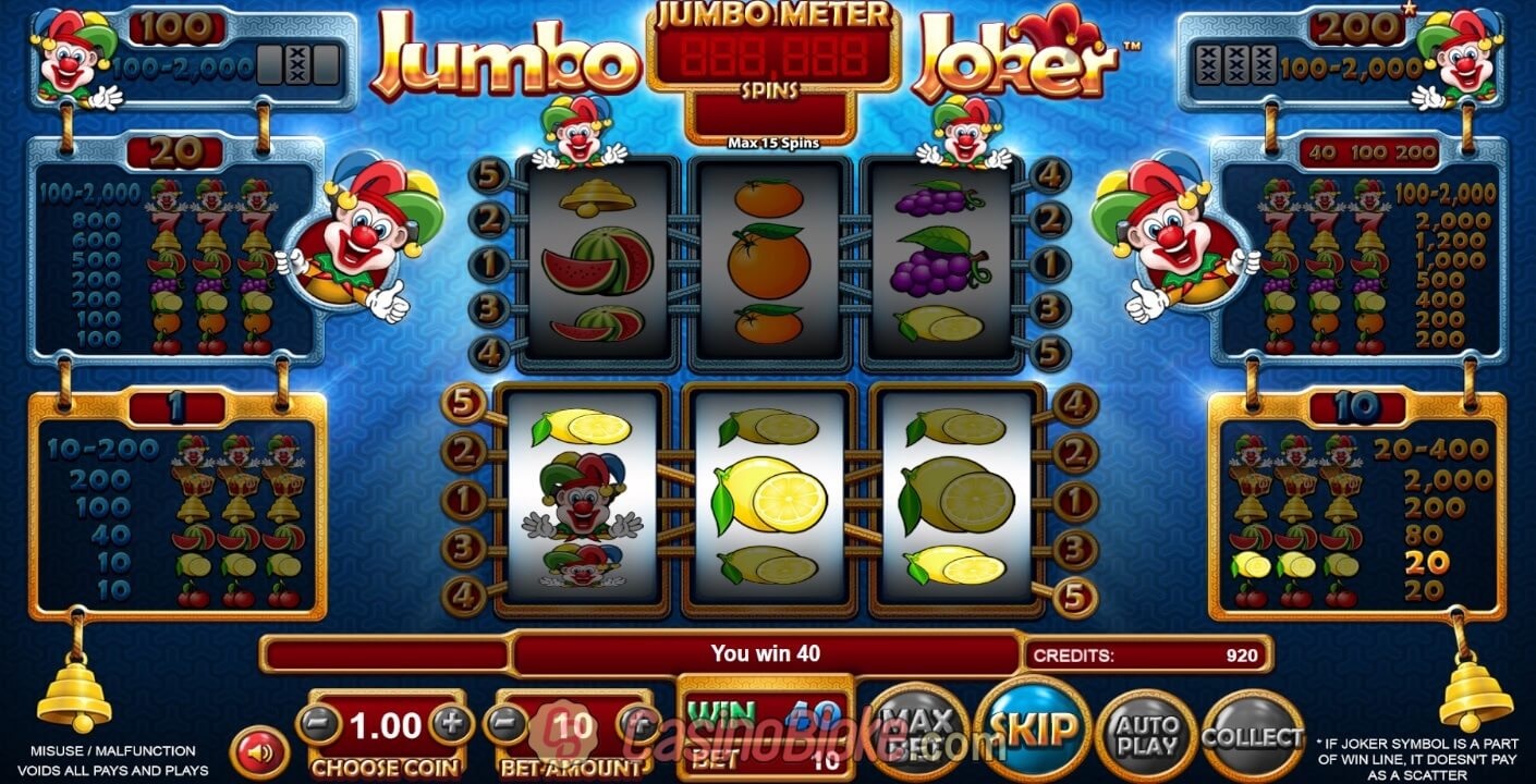 Favourable Circumstances Of Playing On The Joker Slot